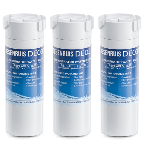 DESENRUIS XWF Water Filter Replacement WR17X30702 Refrigerator Water Filtera