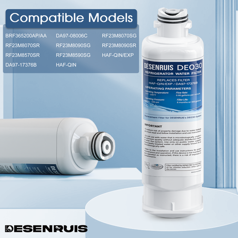 DESENRUIS DA97-17376B Water Filter Replacement DA97-08006C Refrigerator Water Filter