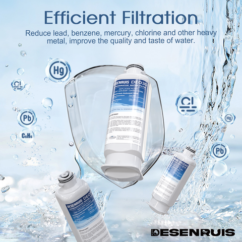 DESENRUIS DA97-17376B Water Filter Replacement DA97-08006C Refrigerator Water Filter