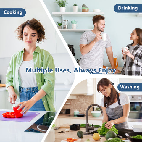 DESENRUIS ACF Filter Replacement supports multiple daily uses: whether you’re cooking (prepping veggies), drinking (pouring a cup), or washing (rinsing produce), it delivers consistently pure water to enhance every routine.