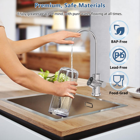 DESENRUIS ACF Filter Replacement uses premium, safe materials: it’s BPA-free, lead-free, and food-grade, so you can fill up cups (or blenders) with pure water while enjoying total peace of mind about safety.