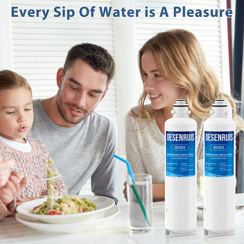 DESENRUIS BORPLFTR50 11032531 Water Filter (DE055) makes every sip of water a pleasure for the whole family: it purifies water of impurities like heavy metals and odors, working at 33-100°F/30-100psi (0.528gpm flow, 6-month/200-gallon life) to deliver fresh, safe water for meals and daily drinks.