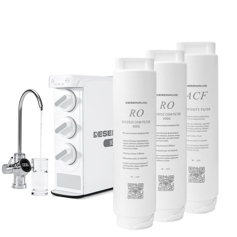 DESENRUIS Reverse Osmosis Water Filter System Replacement Filter  Assembly and  RO water purifie