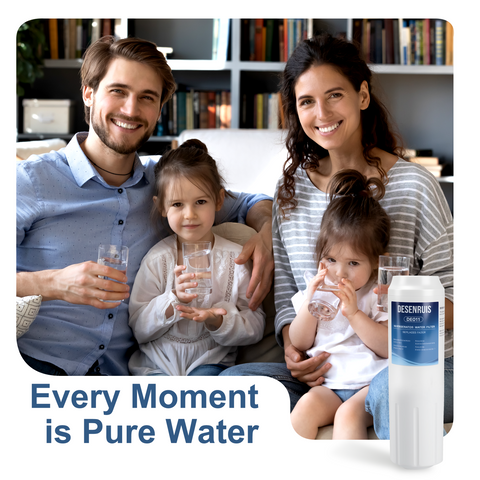 DESENRUIS UKF8001 Replacement Filter (DEO11) ensures every moment is pure water: it delivers reliably purified water (and ice) for your whole family, making daily sips and routines fresh, clean, and worry-free via your refrigerator system.