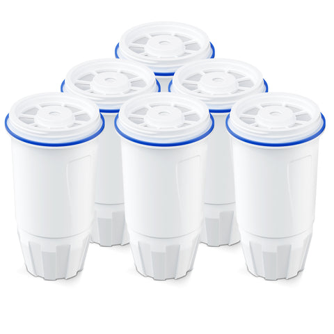 DESENRUIS Upgraded ZR-001 Water Filter Replacement 6-Pack