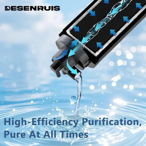 DESENRUIS WT-14UA Under Sink Water Filter offers high-efficiency purification: its advanced filtration design ensures water stays pure at all times, delivering clean, reliable water for daily use.